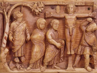 Crucifixion, carving, c.400-20 AD